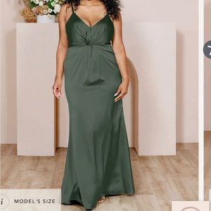 REVELRY SATIN BRIDESMAID DRESS!